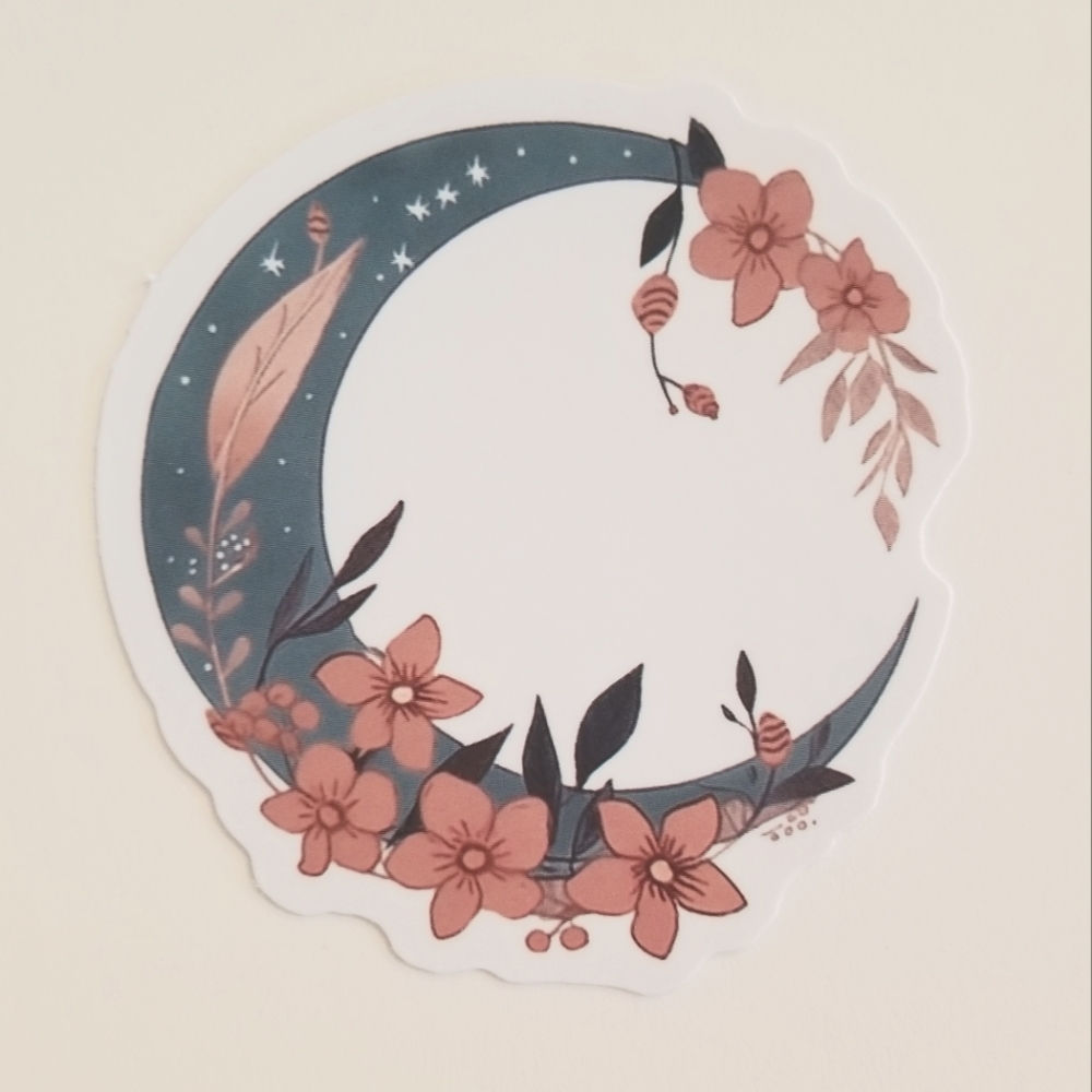 10/$10 Flower Moon Sticker